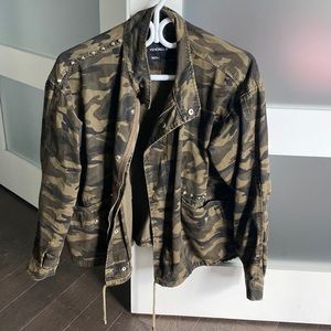 Camo denim jacket